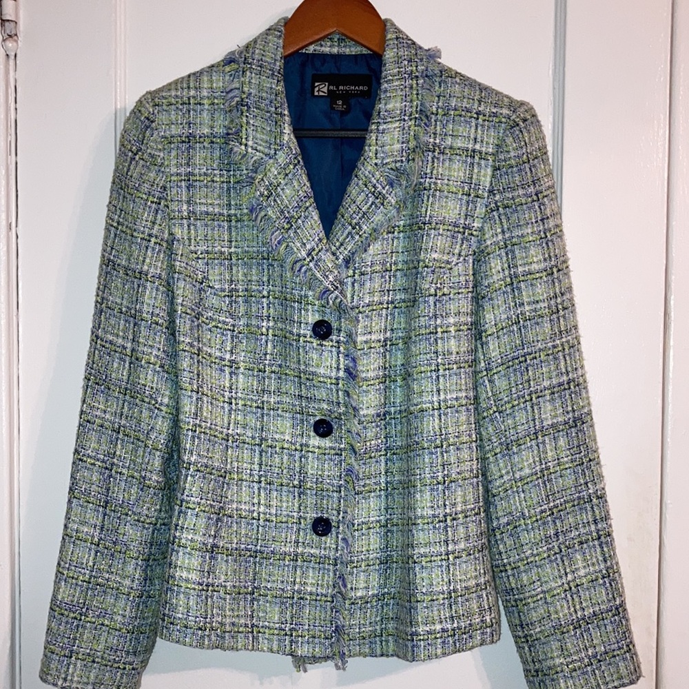 NWOT RL Richard New York Tweed Blazer